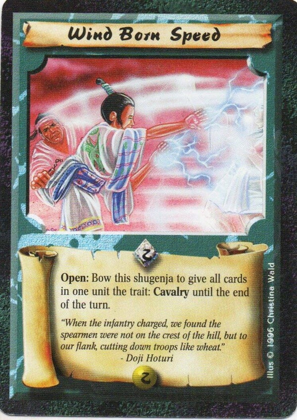 L5R : SPELL : Wind Born Speed (Shadowlands R.C. (SL)) - "FIXED REPRINT"