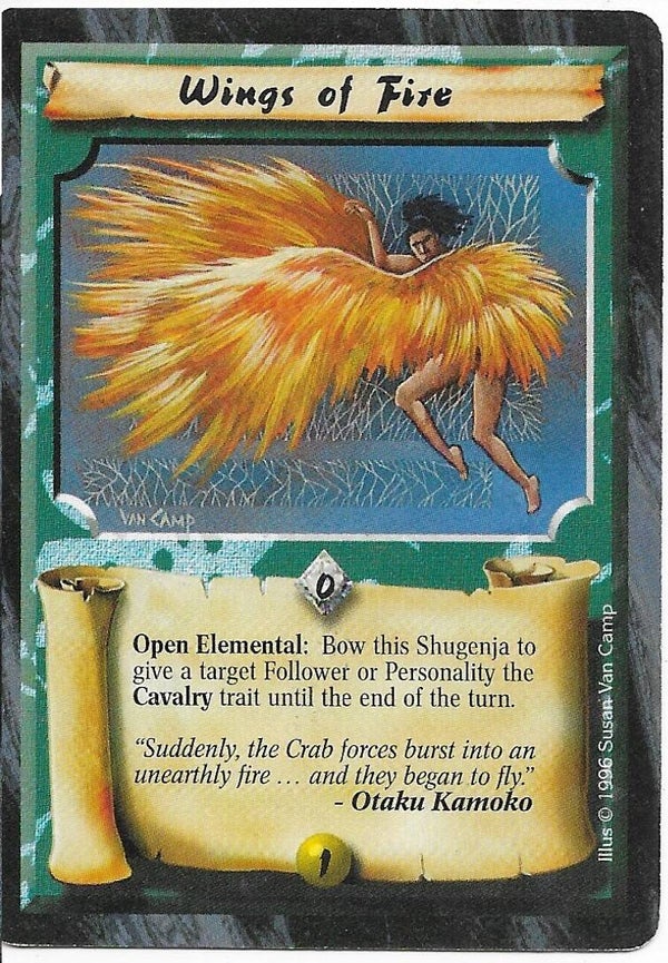 L5R : SPELL : Wings of Fire (Anvil of Despair R.C. (AoD)) - "FIXED REPRINT"