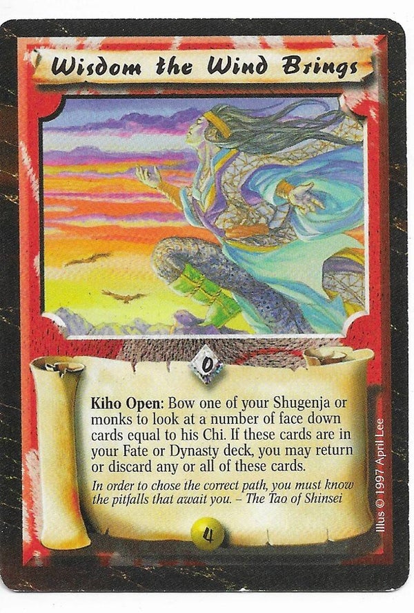 L5R : STRATEGY : Wisdom the Wind Brings (Time of the Void R.C. (ToV)) - "FIXED REPRINT"