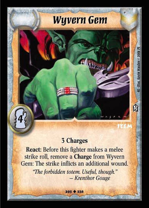 Warlord Saga of the Storm : Wyvern Gem - U - 4E