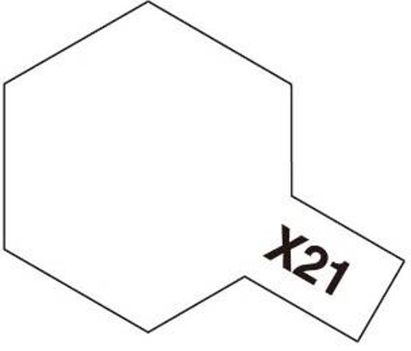 TAMIYA : VERNIS / VARNISH (POT / JAR) : REF : 81521 : ACRYLIC PAINT : MINI X-21 FLAT BASE (BASE MAT) (10 ml)