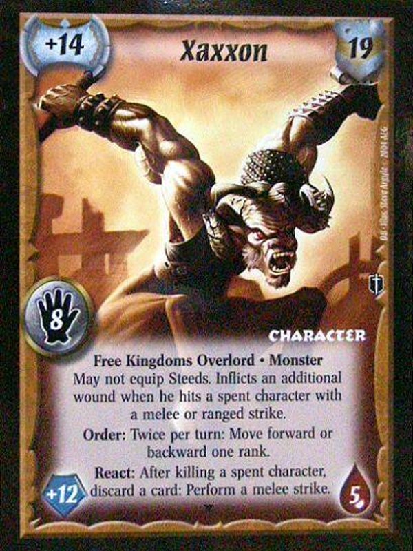 Warlord Saga of the Storm : Xaxxon (DB xaxxon's fire kit) - Promo