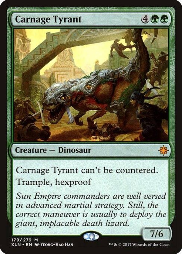 Magic : The Gathering (MTG) : Carnage Tyrant (Ixalan (XLN)) - M
