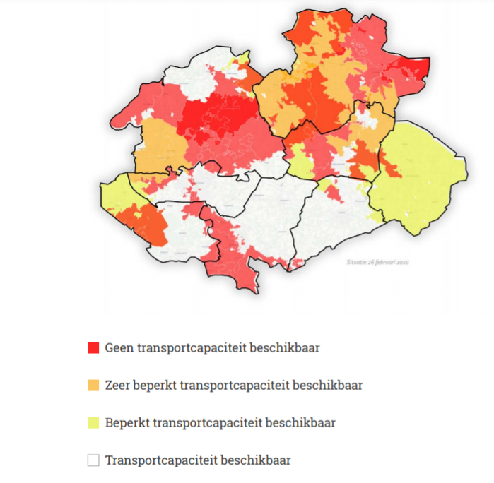 Windmolens kunnen in de witte gebieden komen