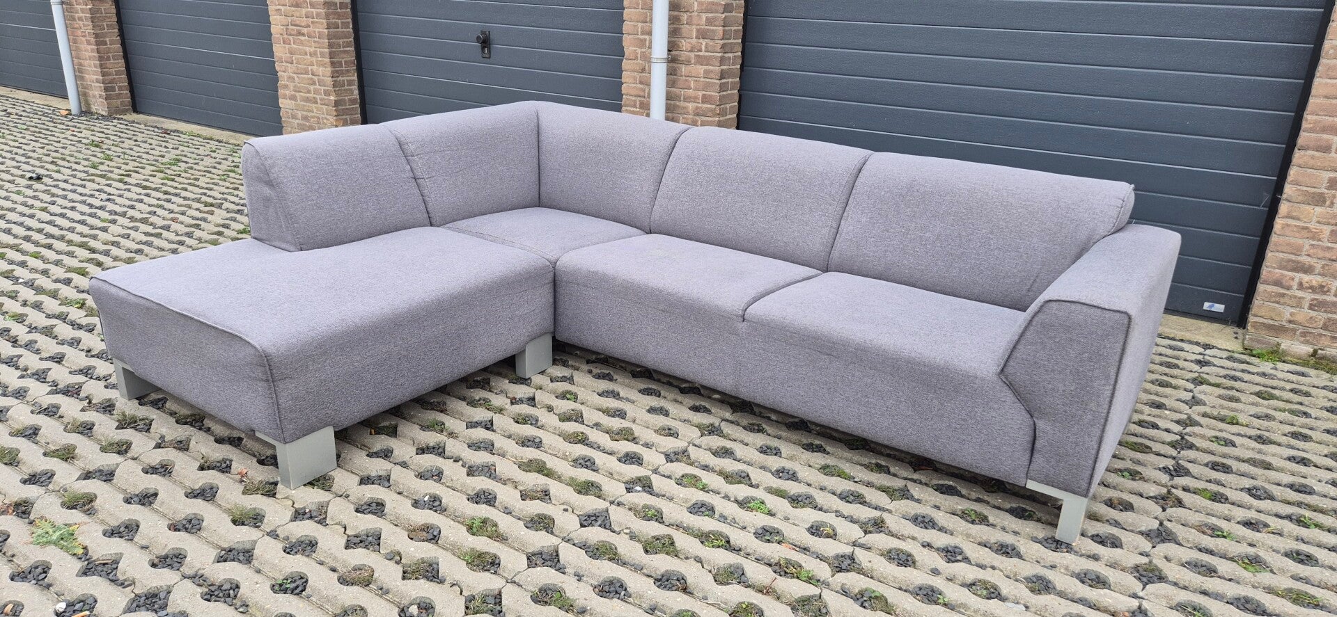 Heel Mooi Licht Grijs Hoekbank