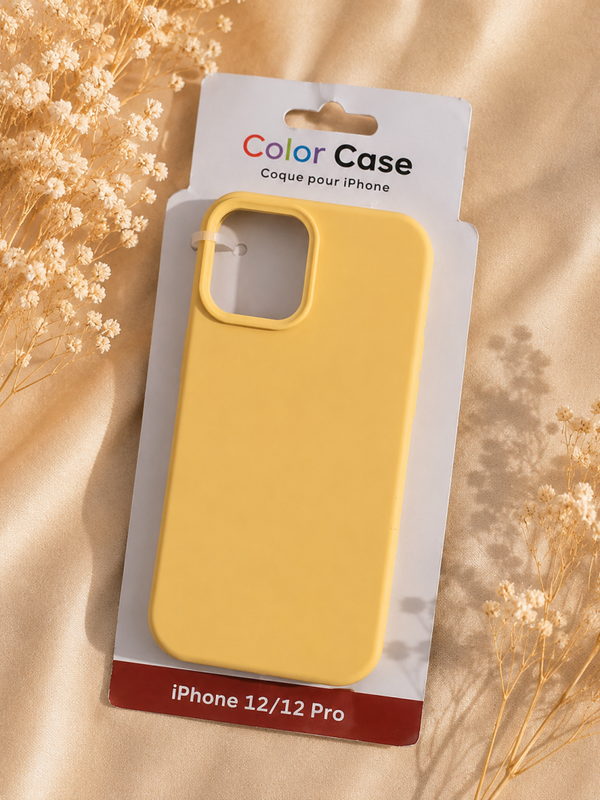 Coque en Silicone Soft-Touch Lumineuse – Compatible iPhone 12 / 12 Pro