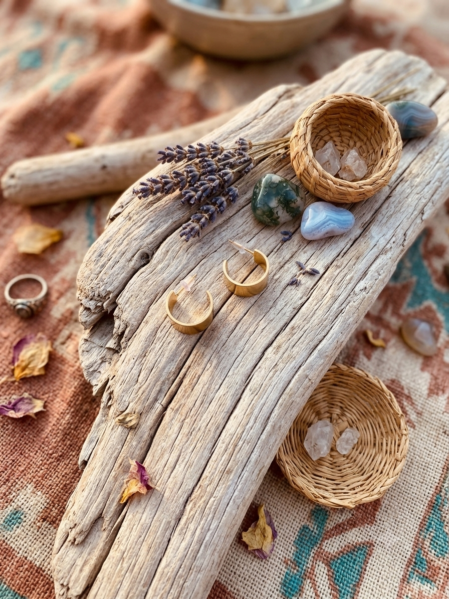 Boucles d'Oreilles Demi-Créoles Épaisses Dorées – Naïs