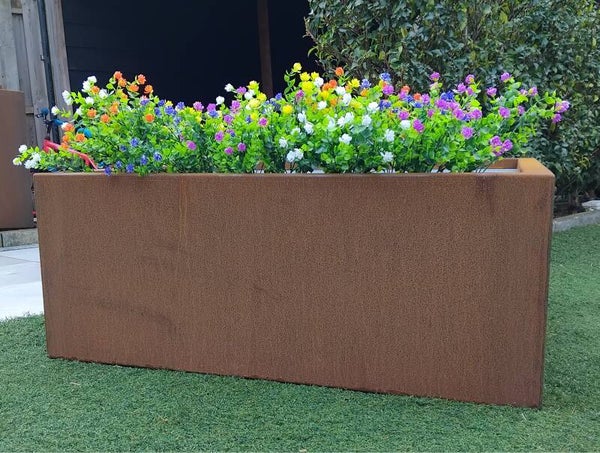 CORTENSTAAL plantenbak (CORTEV) 1000x1000x400 zonder bodem.