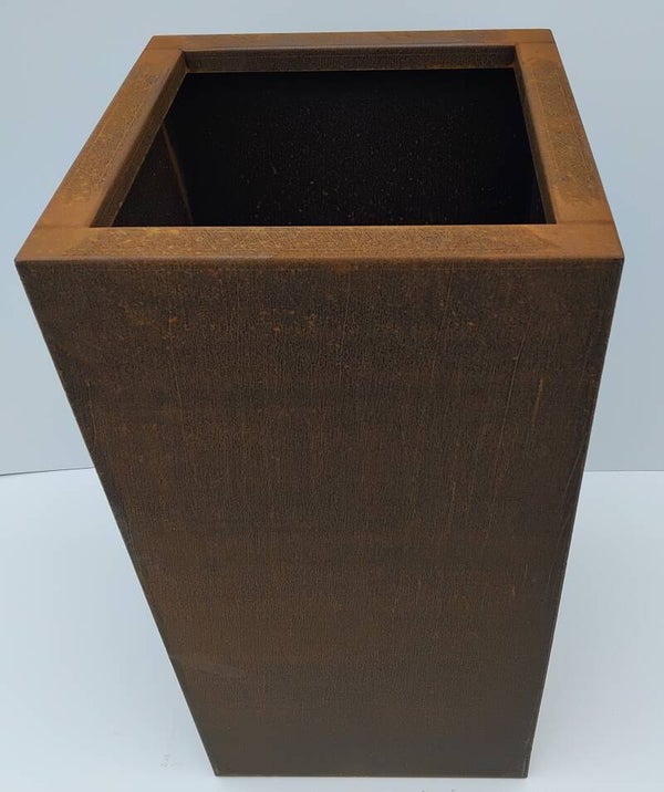 CORTENSTAAL plantenbak (CORTEV) 500x500x1000 met bodem