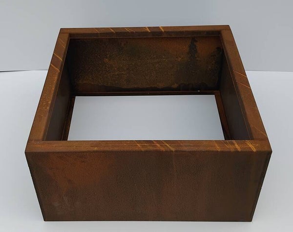 CORTENSTAAL plantenbak (CORTEV) 800x800x400 zonder bodem
