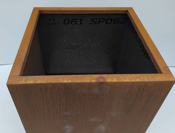 CORTENSTAAL plantenbak (CORTEV) 800x800x800 met bodem