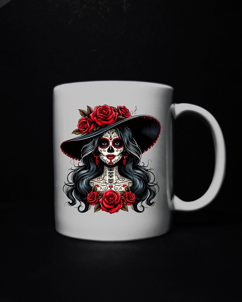 La Catrina Day of the dead mugs