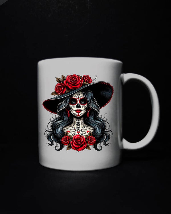 La Catrina Day of the dead mugs