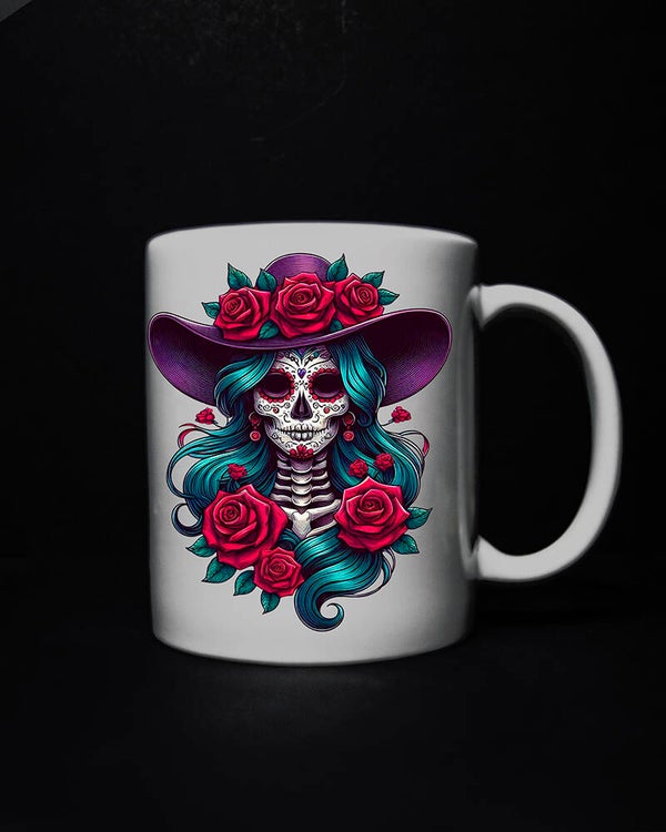 La Catrina Day of the dead mug