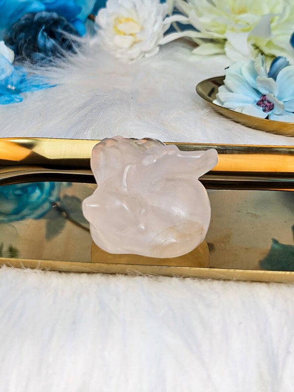 Katze mit Flügeln Bergkristall