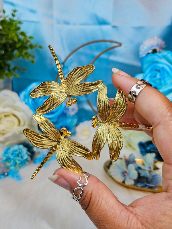 Libellen Kugelhalter gold