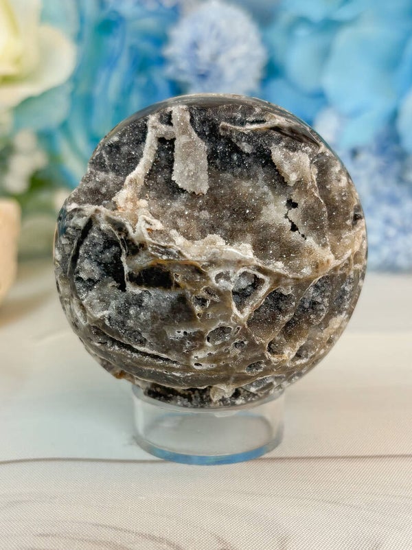 Druzy Chalcedon-Quarz Kugel