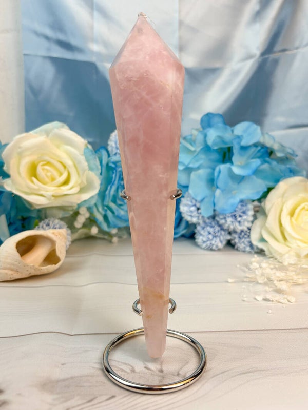 XL Rosenquarz Zepter