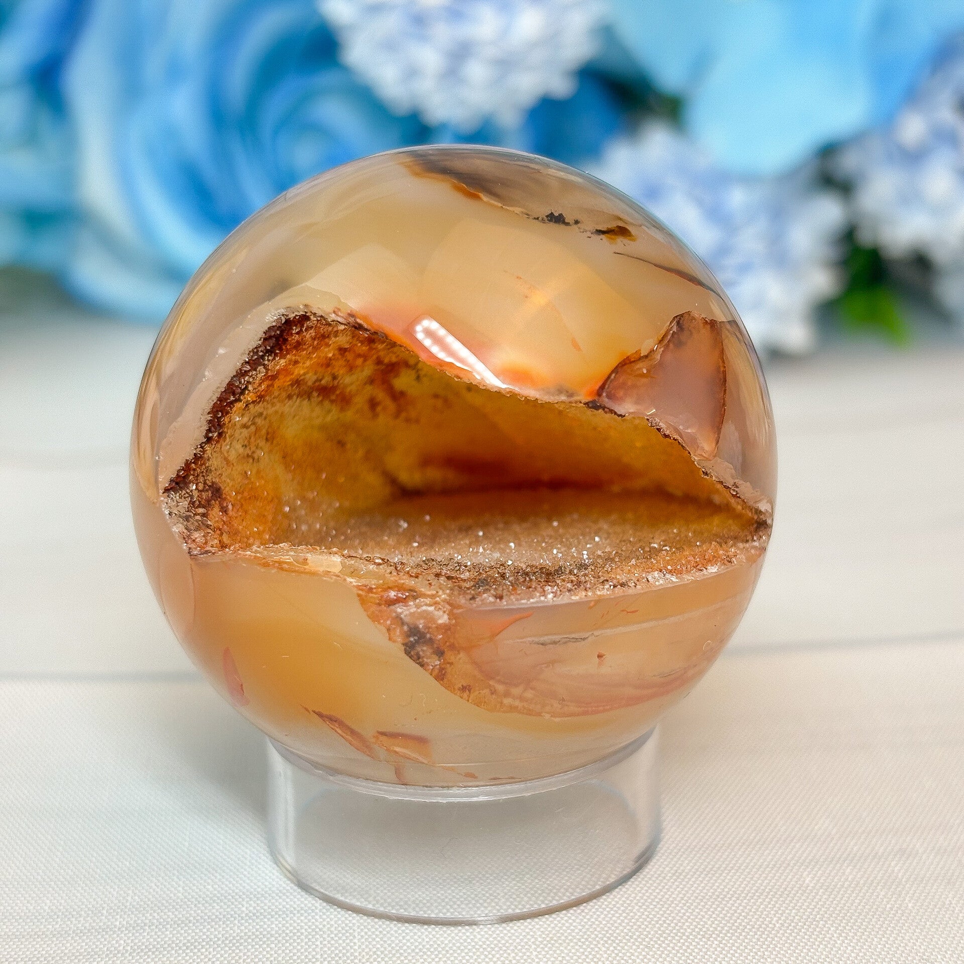 Druzy Karneol Kugel