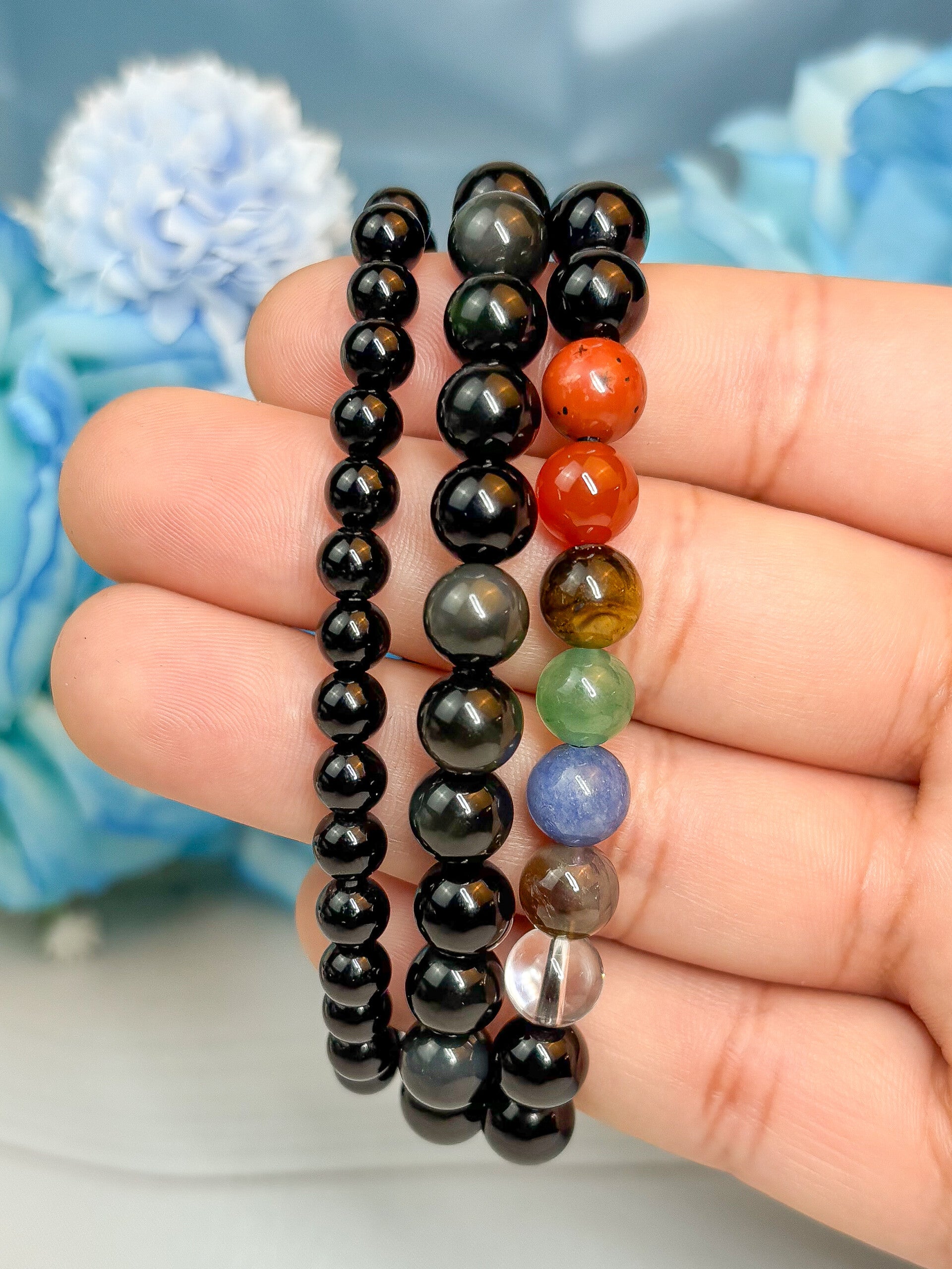 Obsidian Armband