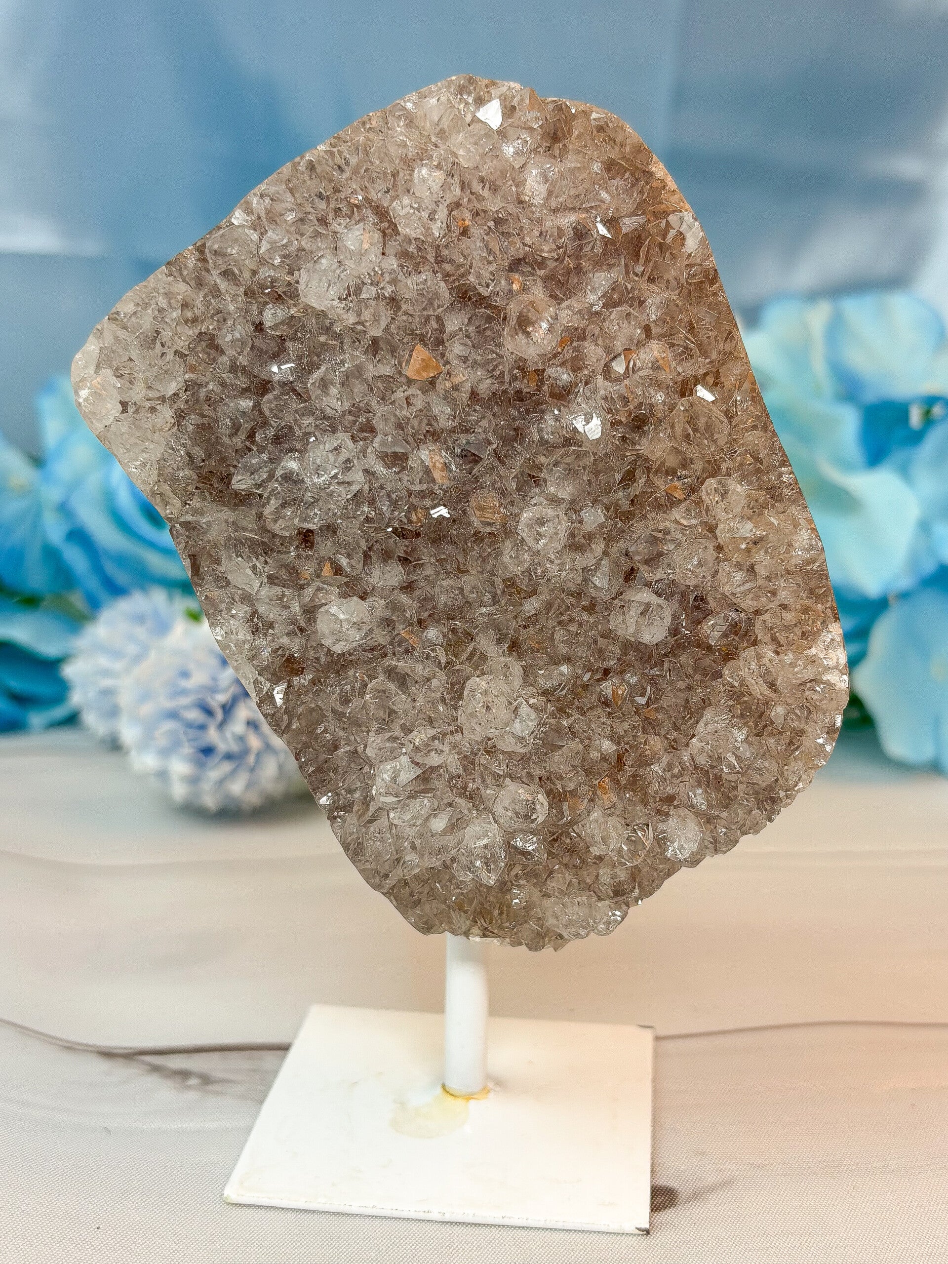 Druzy Achat auf Ständer