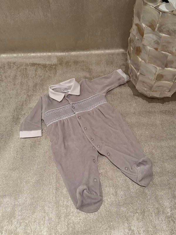 Velours boxpakje met kraagje