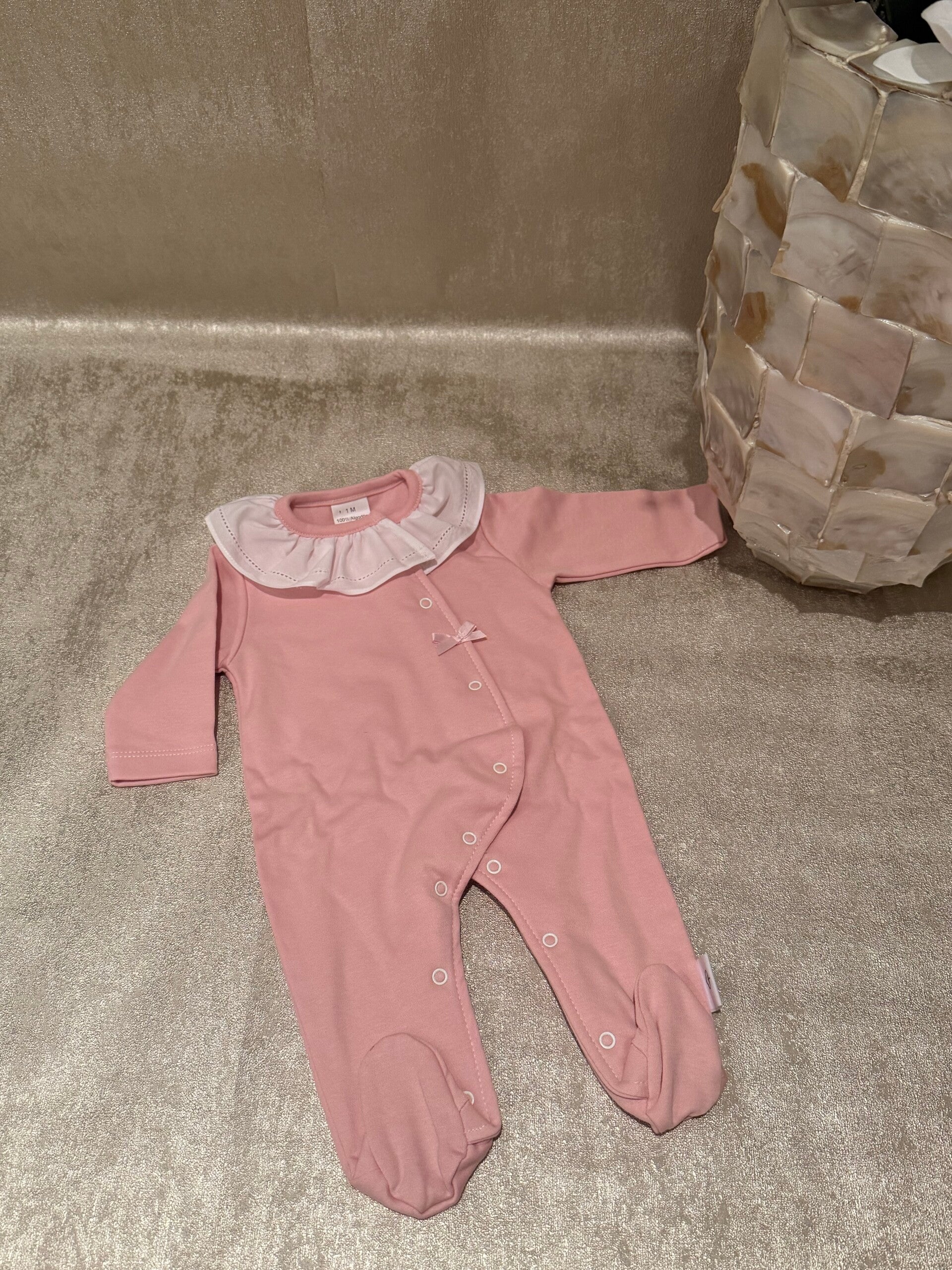 Babyroze boxpakje met strikje