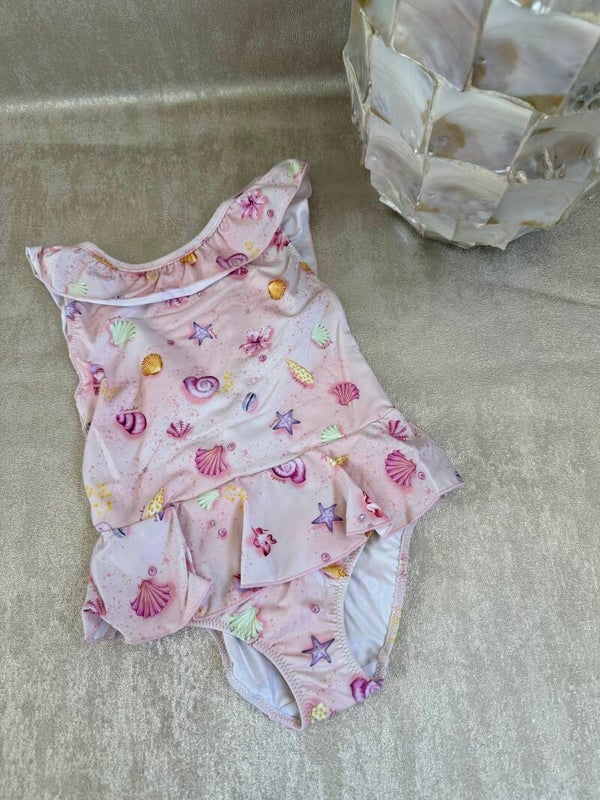 Ocean Pink Badpak met Ruches