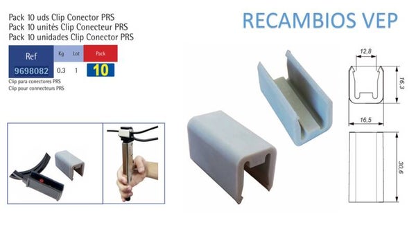 Pack 10 uds Clip Conector PRS