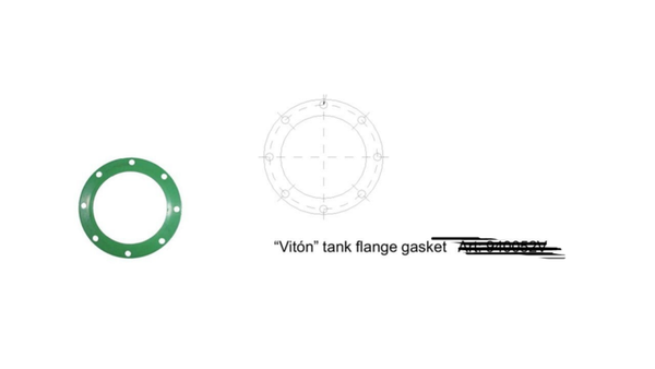 JUNTA VITON 4" 8 TALADROS
