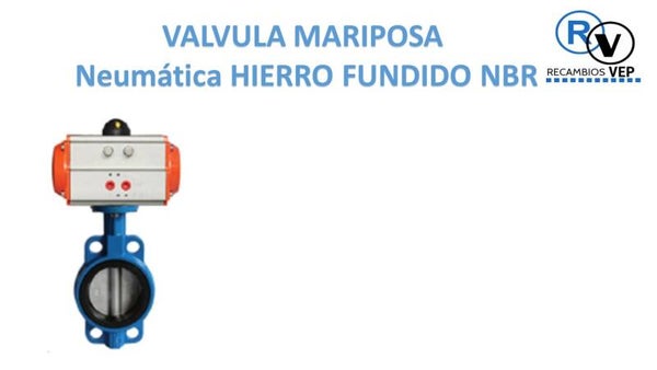VALVULA MARIPOSA NEUMATICA NBR