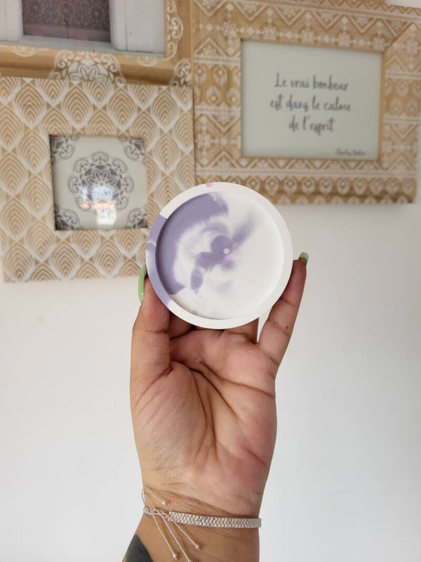 Support bougies plâtre