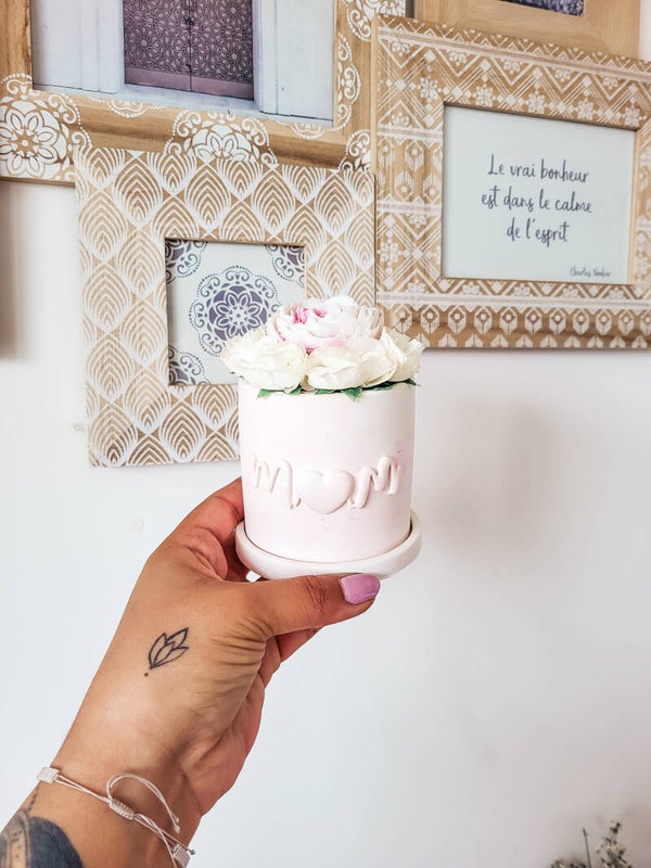 Pot de fleurs Mom