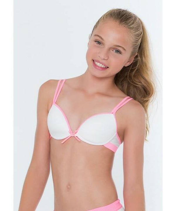 Boobs and Bloomers bh white pink