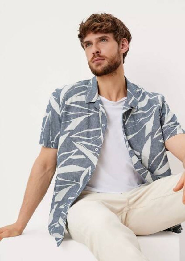 Regular: overhemd met print all-over