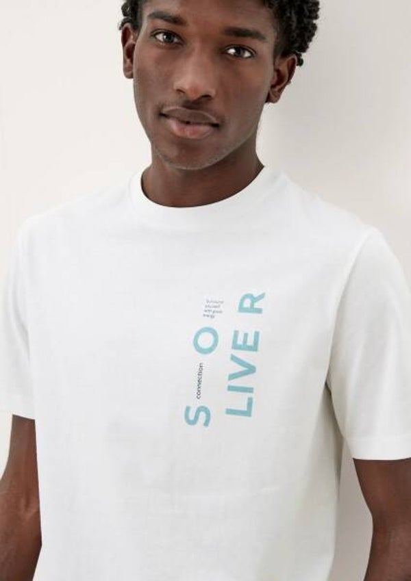 Jersey shirt met print op de voorkant