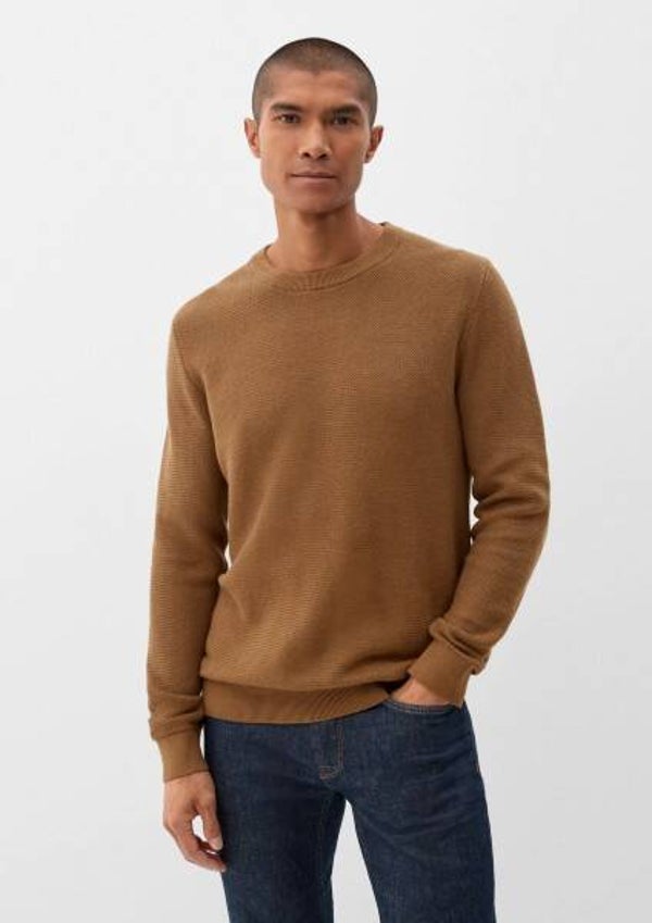 Trui van gestructureerd breisel