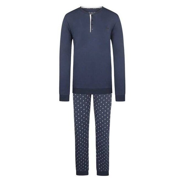 Charlie Choe Heren Pyjama Set Donkerblauw - Familie