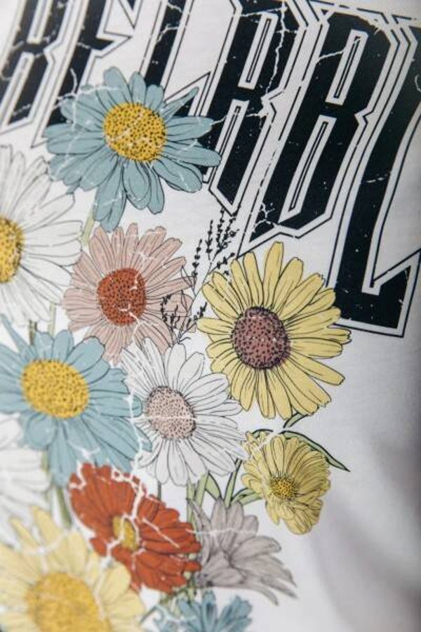 CLRFL RBL Flowers Classic Tee | Off white