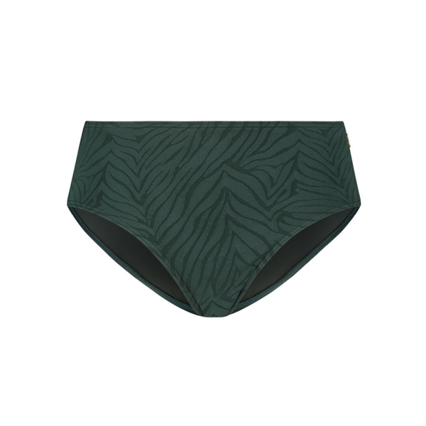 BIKINIBROEKJE JACQUARD ZEBRA GREEN