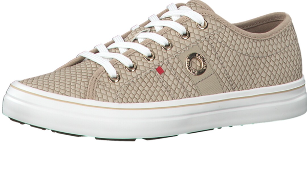 soliver sneacker taupe snake