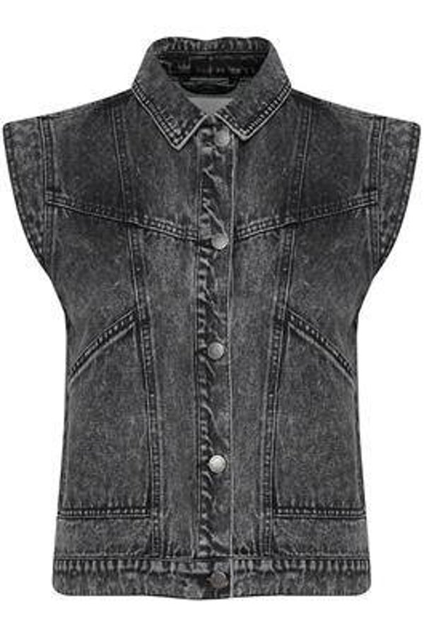 BYKARLIN WAISTCOAT - DENIM