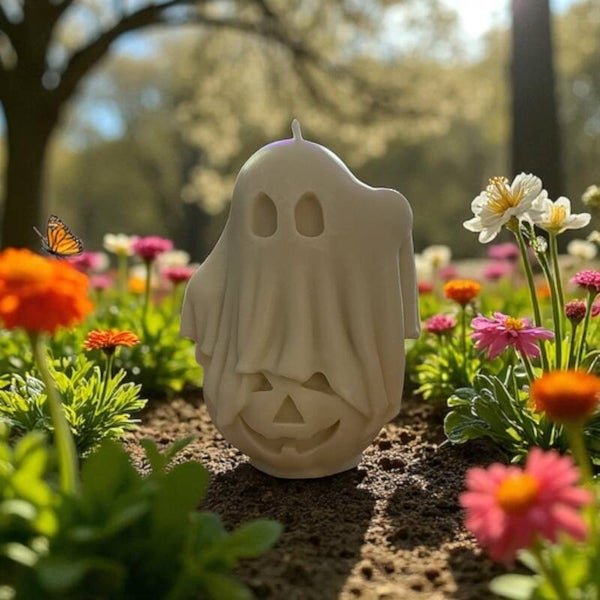 Spook op een pompoen