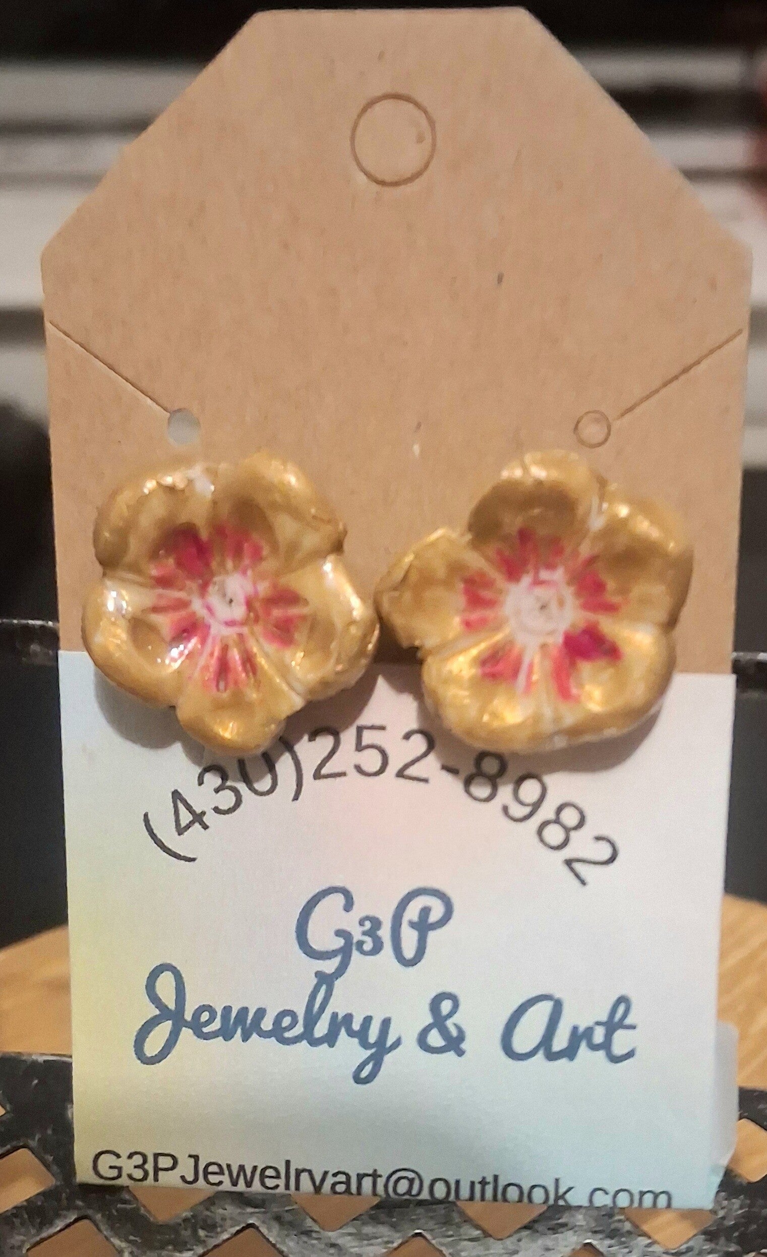 Gold Blossom earrings