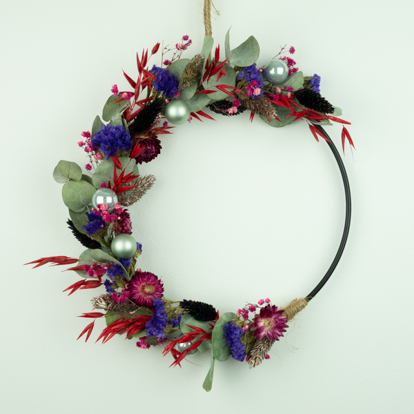 Droogkrans Fleurige Kerst