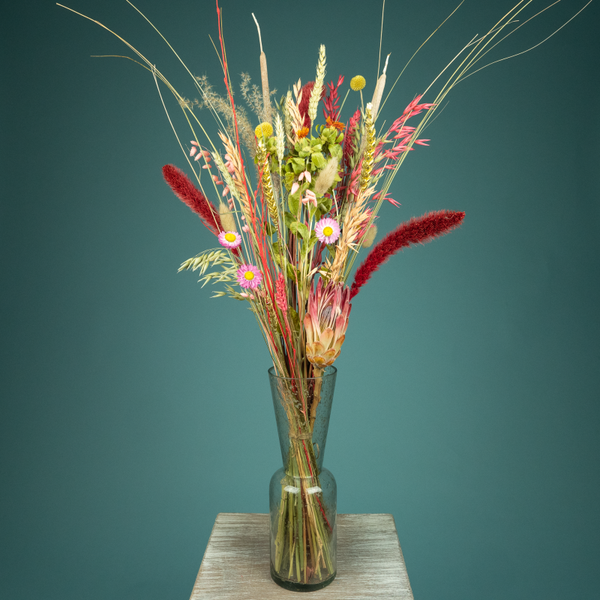 Droogboeket Liefde Medium met Vaas