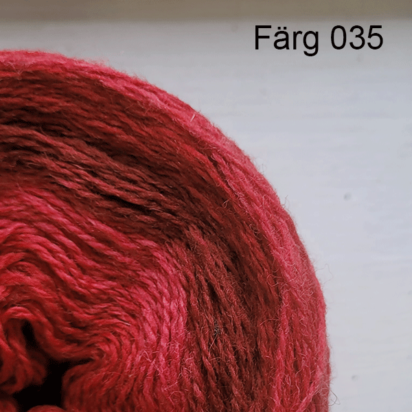 035 - Ullgarn 8/2, rosa färgtoner