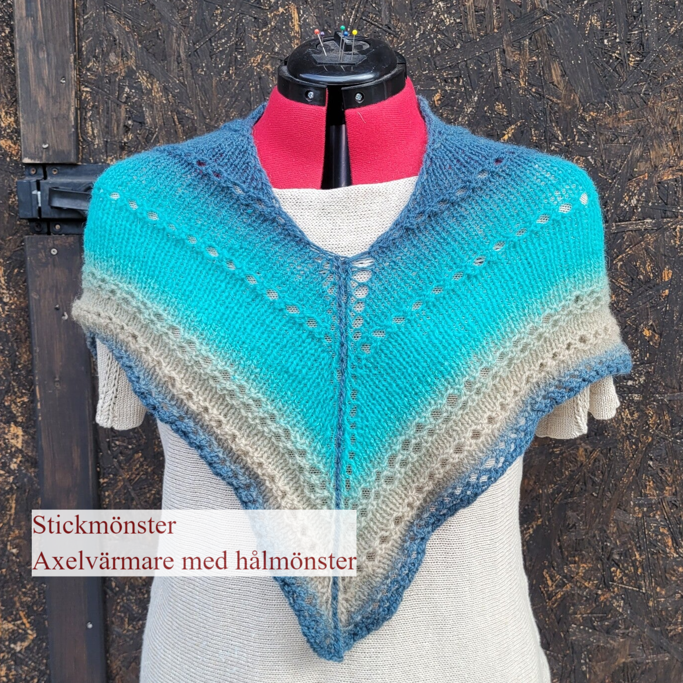 Stickmönster - Axelvärmare hålmönster