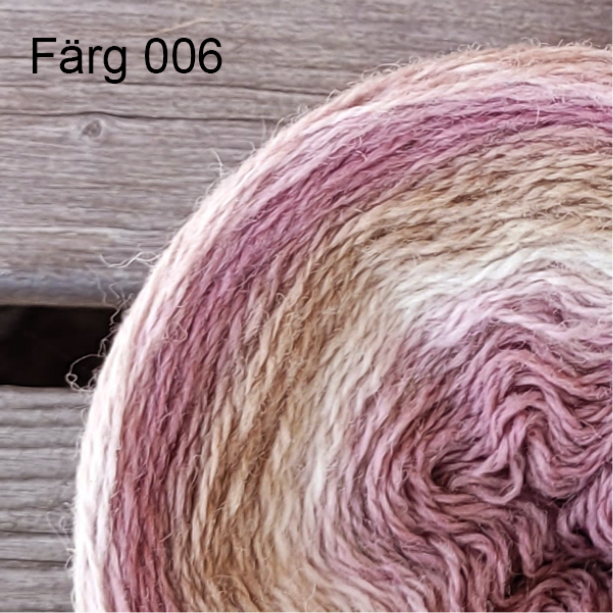006 - Ullgarn 8/2, beige, naturvita och rosa färgtoner