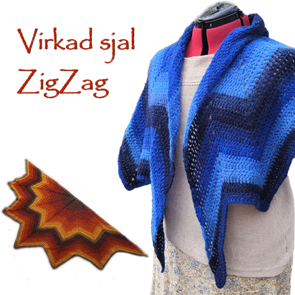 Virkmönster - ZigZag-sjal